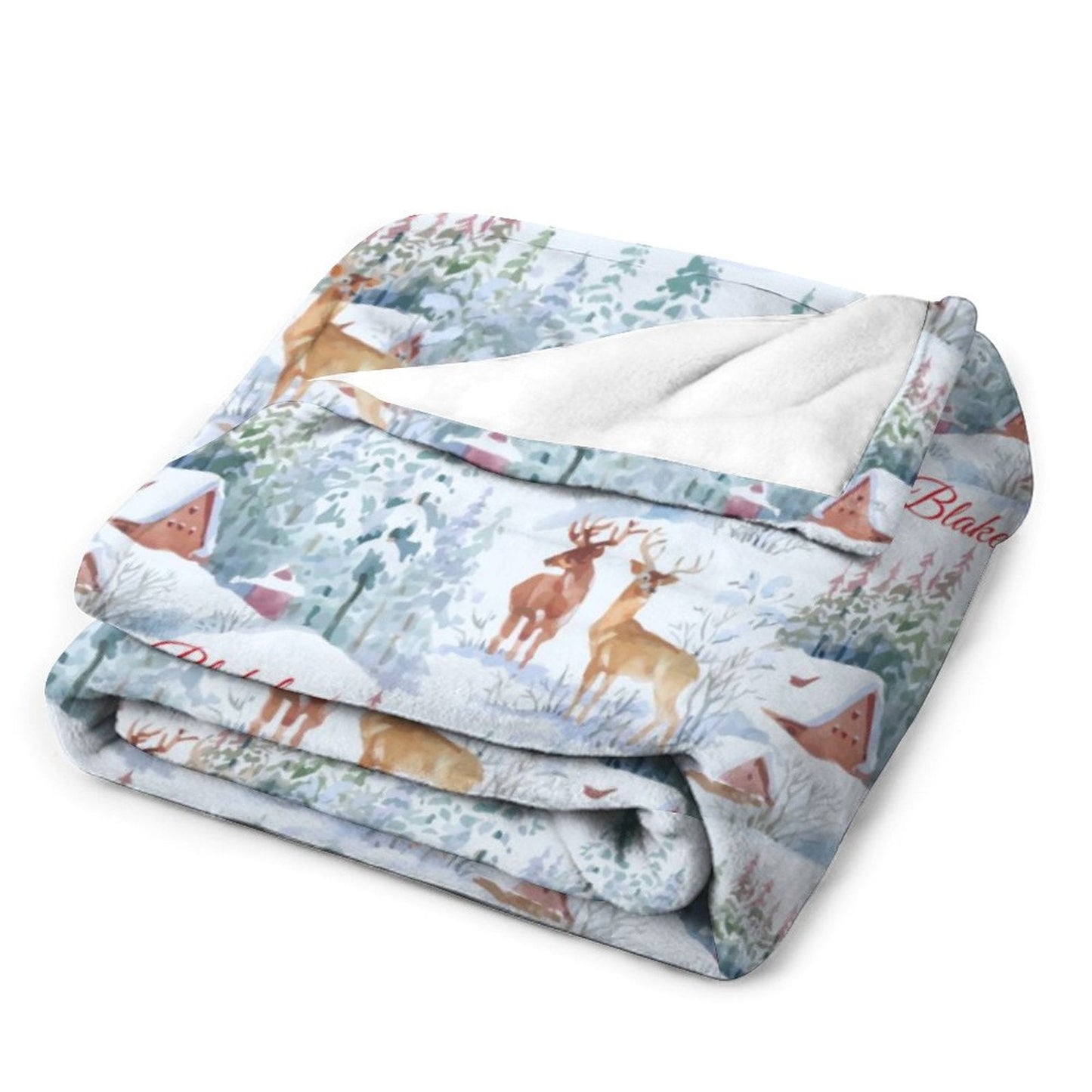 ️Personalized Custom Christmas Kids Name Blanket