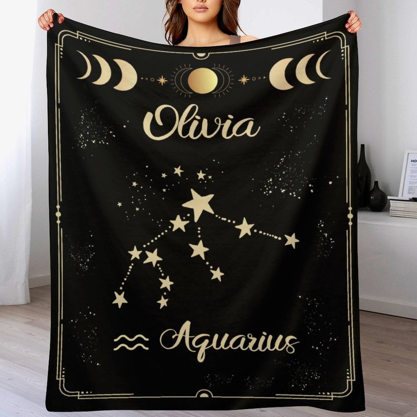 ️12 Horoscope Astrology Throw Blanket