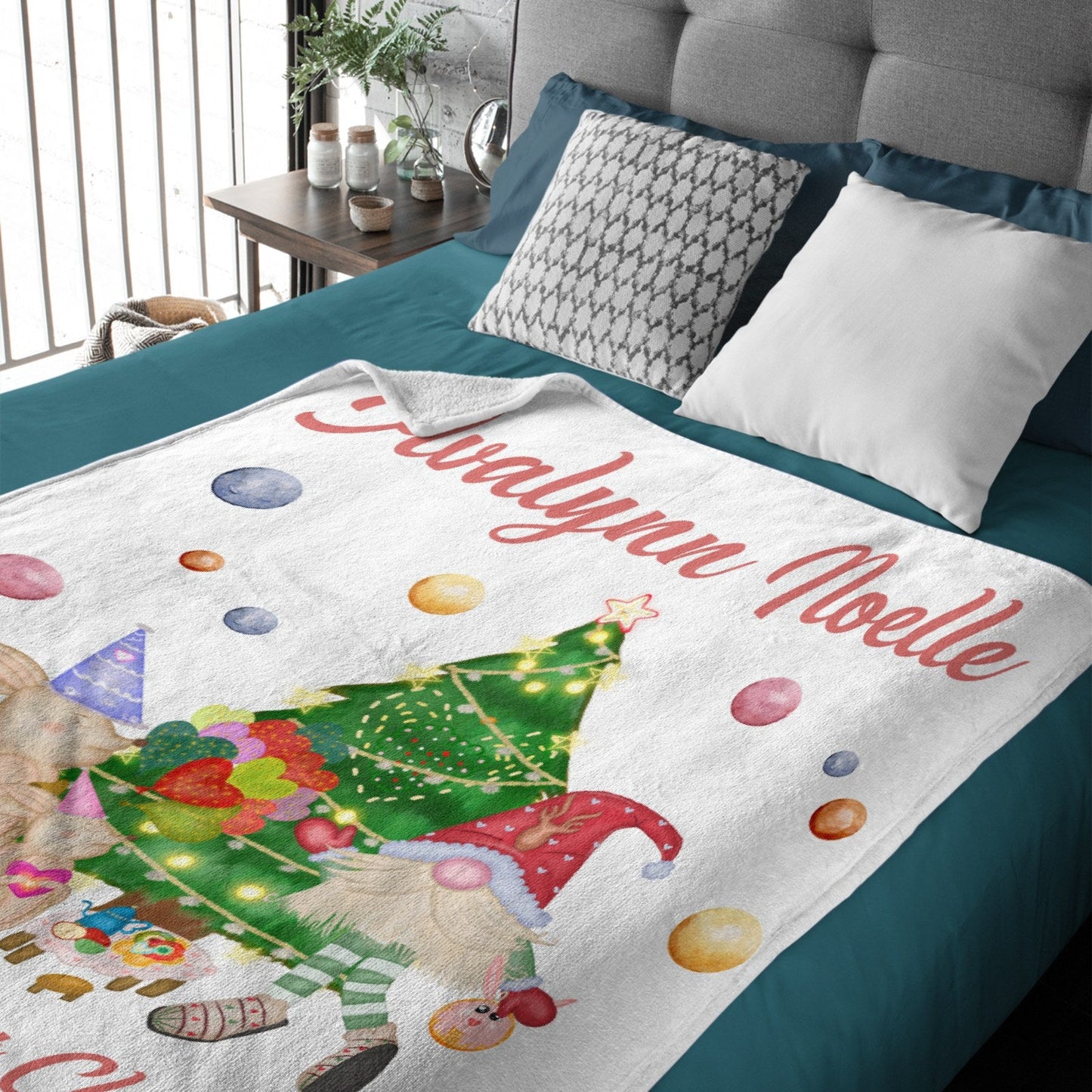 ️Personalized Baby's First Christmas Blanket