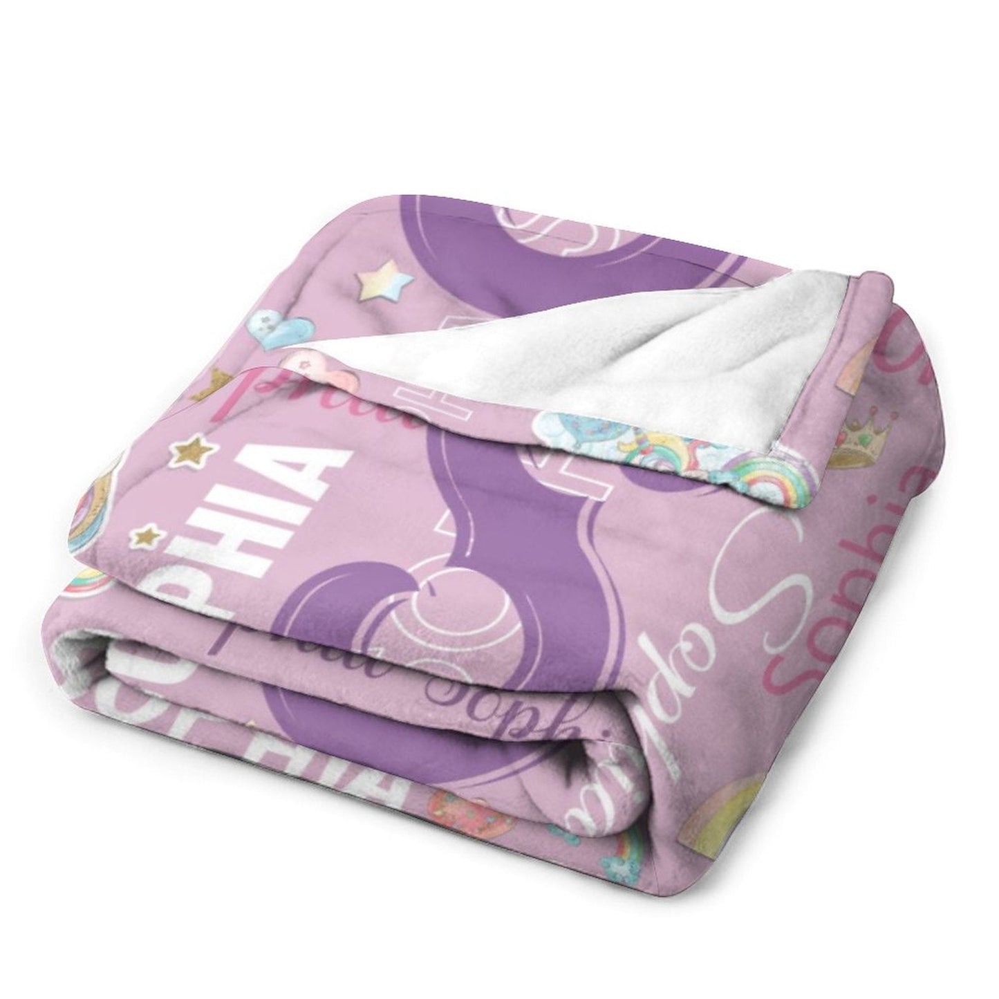 ️Personalized Unicorn Blanket for Girls Name Blankets