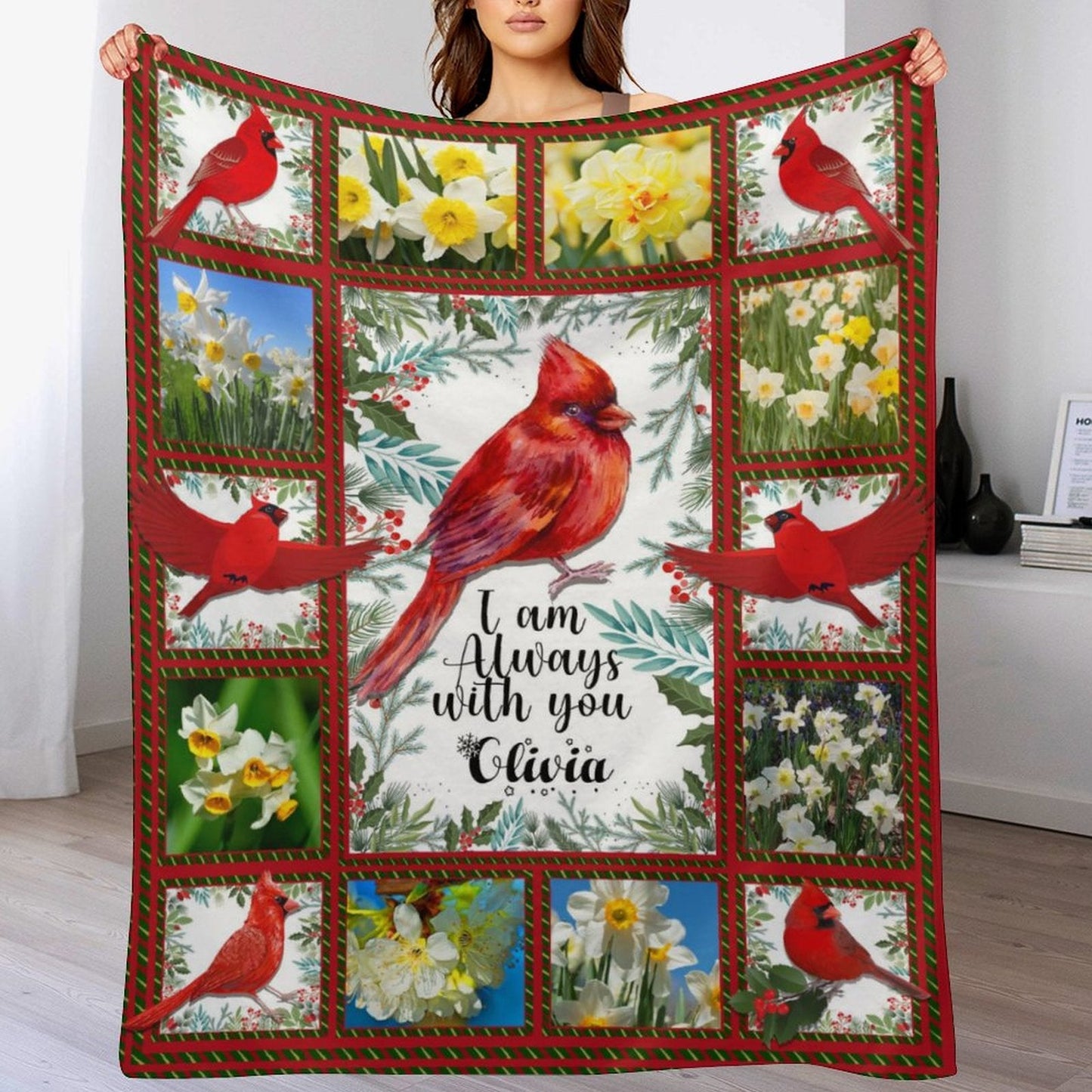 ️Custom Name I'm Always With You Blanket