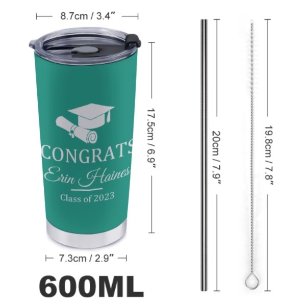 She Believed She Could Custom Graduation Tumblers Class of 2023 - Graduation Gift - Yulaki