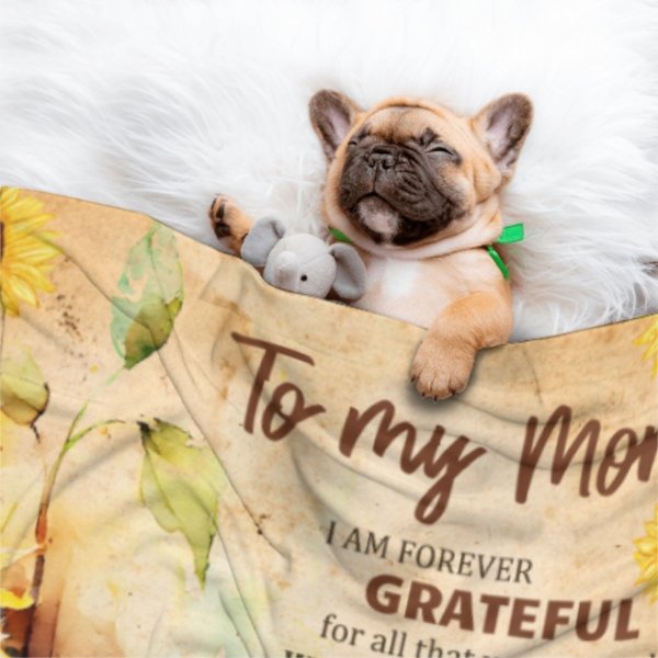 Thank You For The Unconditional Love And Support - Blanket - To My Mom, Gift For Mom, Mom Gift From Daughter And Son, Birthday Gift For Mom - Yulaki