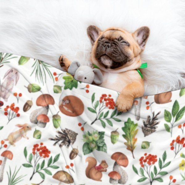 Vintage Forest Custom Name Blanket - Gifts for Baby - Yulaki