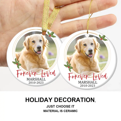 Personalized Memorial Custom Photo Ornaments - Forever Loved