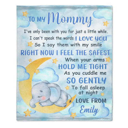 You Are Loved Little One - Family Personalized Custom Baby Blanket - Gift For First Parents