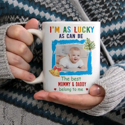 Personalized Baby First Christmas Photo Mug