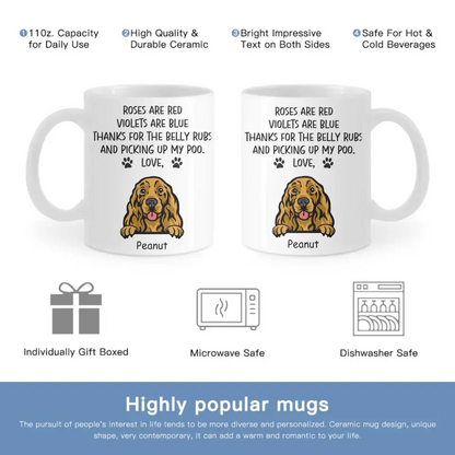 Thank You For Taking Care Of Me - Personalized Mug For Pet Lovers