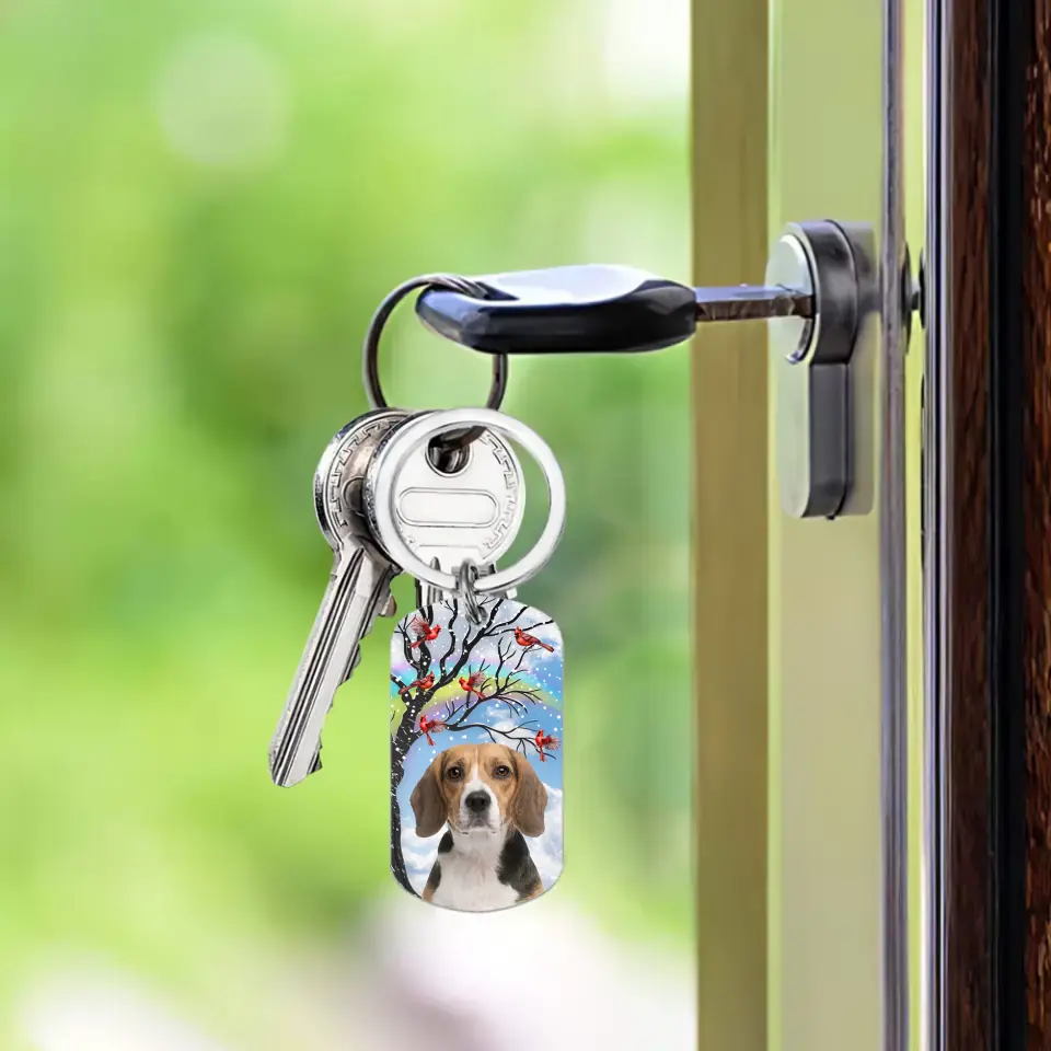 Memorial Personalized Pet Photo Keychain - Until I See You Again