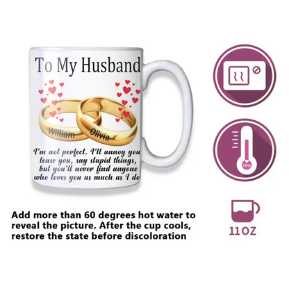 To My Husband/Wife - Personalized Color Changing Mug