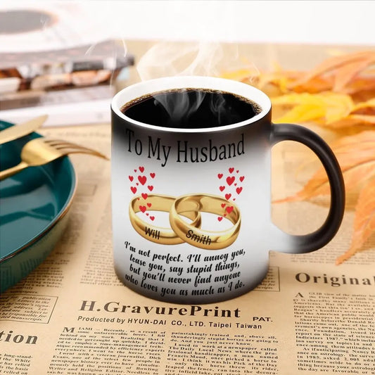 To My Husband/Wife - Personalized Color Changing Mug