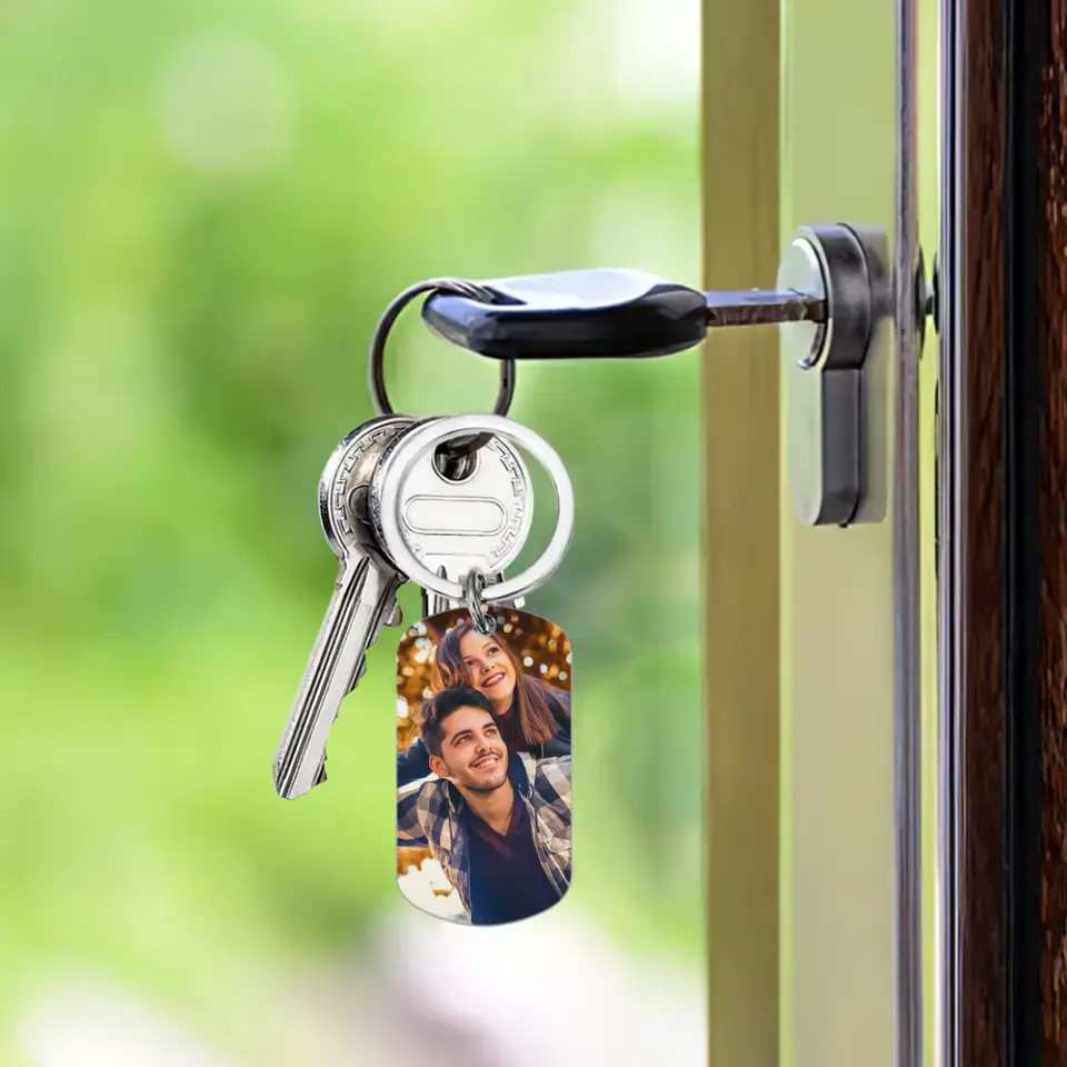 Custom Photo Personalized Keychain - We Will Still Be In Love