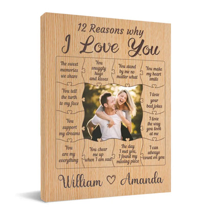 Couple Personalized Custom Photo Canvas Wall Art - The Sweet Memories We Share