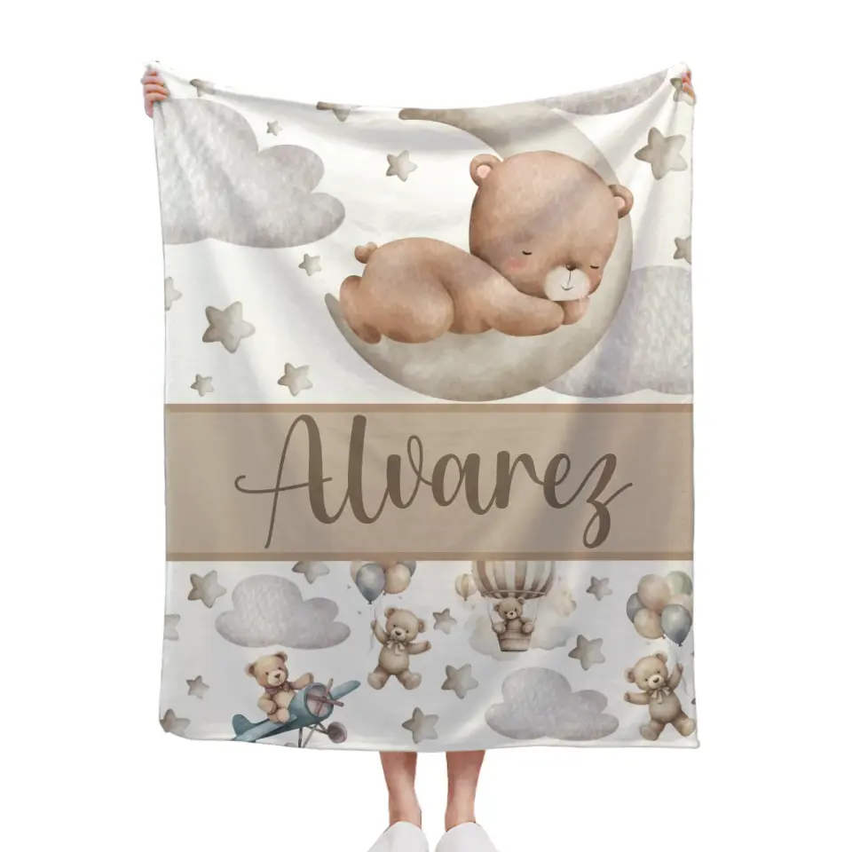 Personalized Custom Baby Blanket With Name - Best Gift For Baby