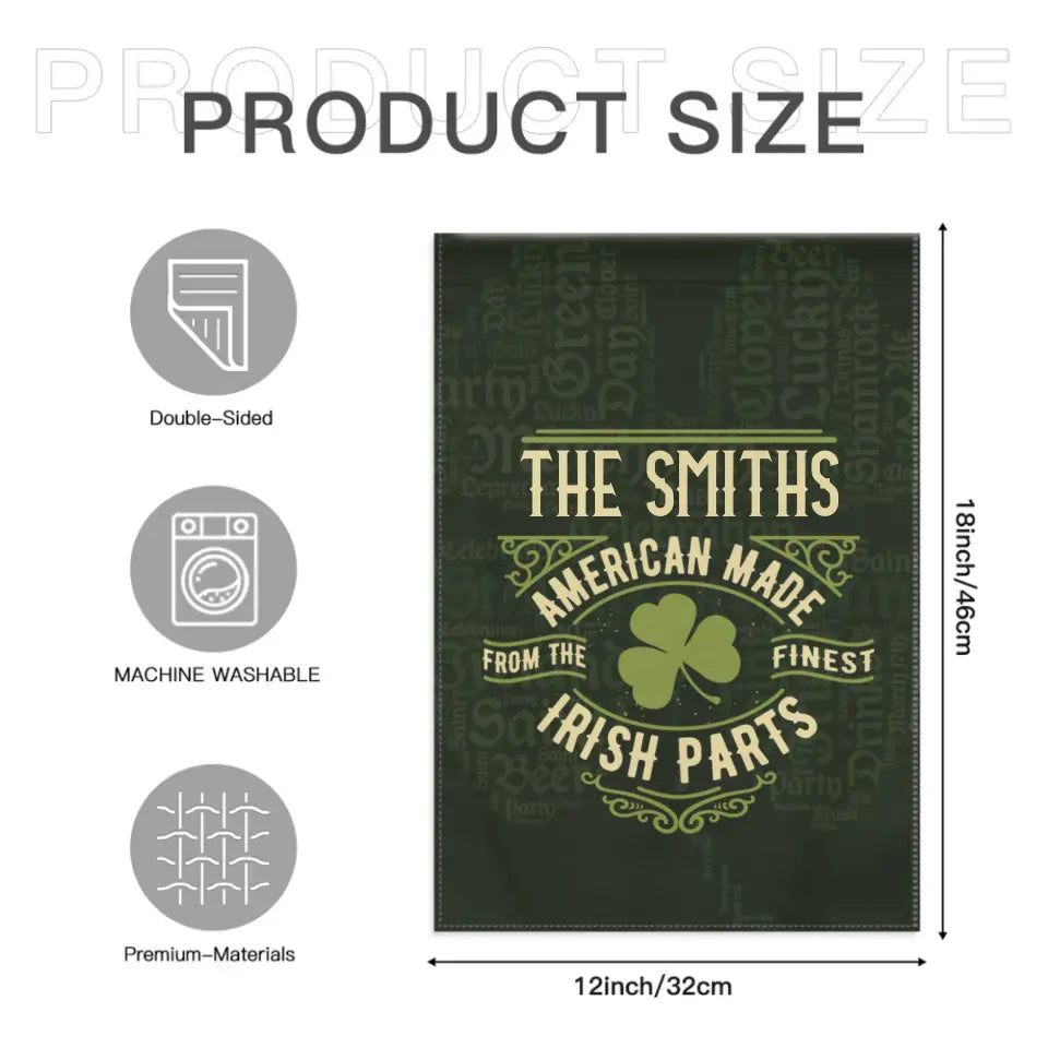 Personalized Name St. Patrick Irish Parts Blanket