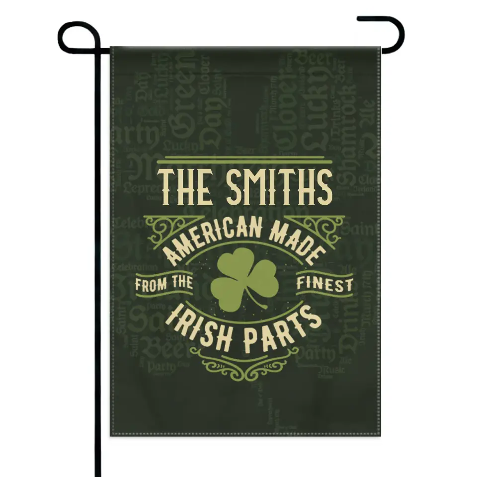 Personalized Name St. Patrick Irish Parts Blanket