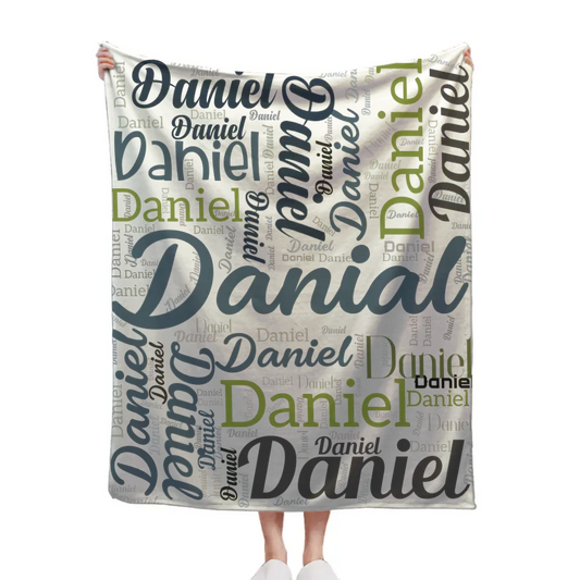 Personalized Custom Blanket with Name, Anniversary Gift Throw Blanket for Girlfriend