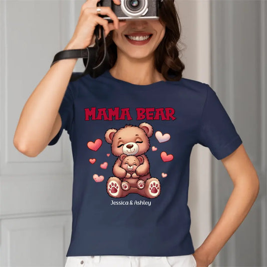 Cute Grandma Bear Mama Bear Personalized Shirt