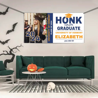 Personalized Honk Graduation Banner,You Did It