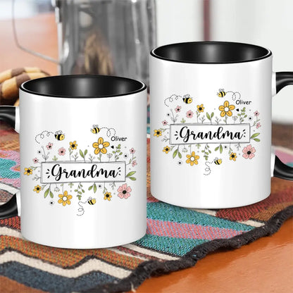 Family Personalized Custom Mug - Gift For Mom, Grandma