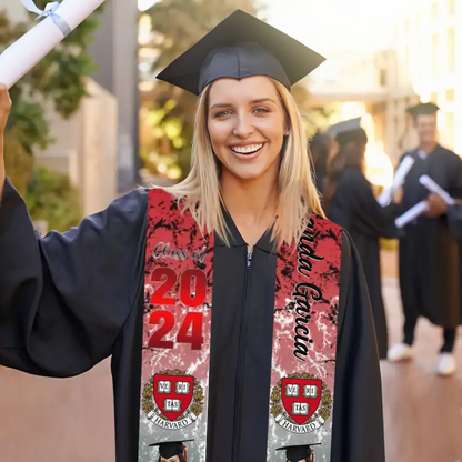 Personalized Graduation Stoles/Sash with 2 Images for Class of 2024