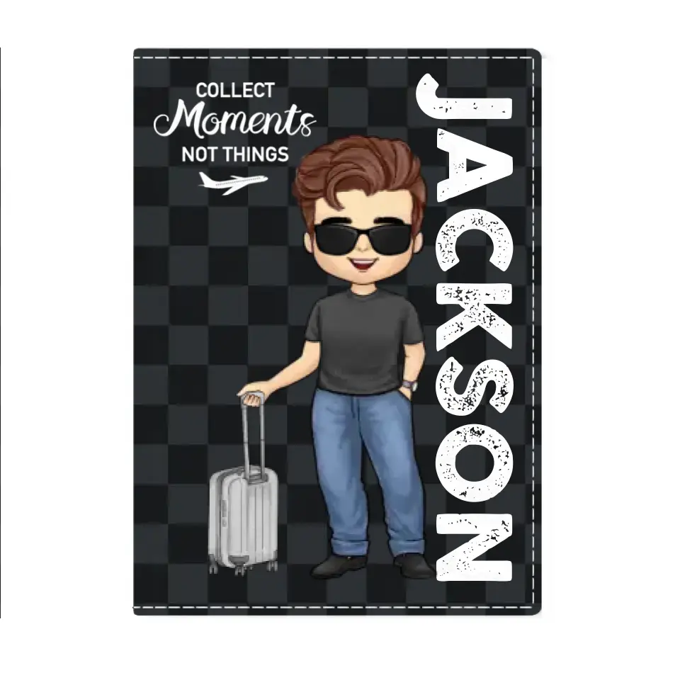 Personalized Passport Holder Travel Essentials For travel Enthusiast Travel - Gifts For Family Friends