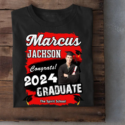 Graduation Shirt Custom Photo Congrats 2024