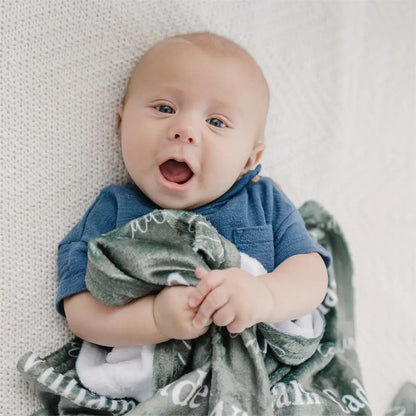 Personalized Name Blanket Unique for Newborns Baby - Popular Baby Shower Gift