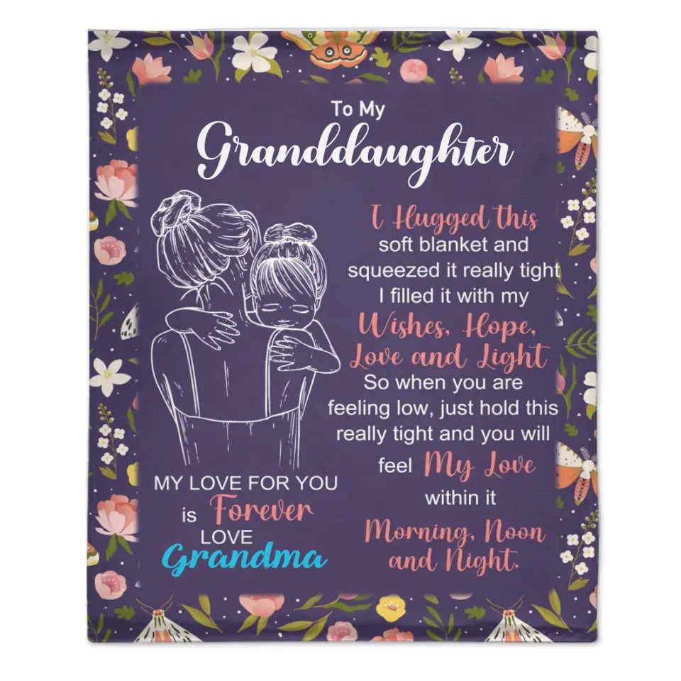 Granddaughter's And Grandson's Gift-Sweet Words Blanket