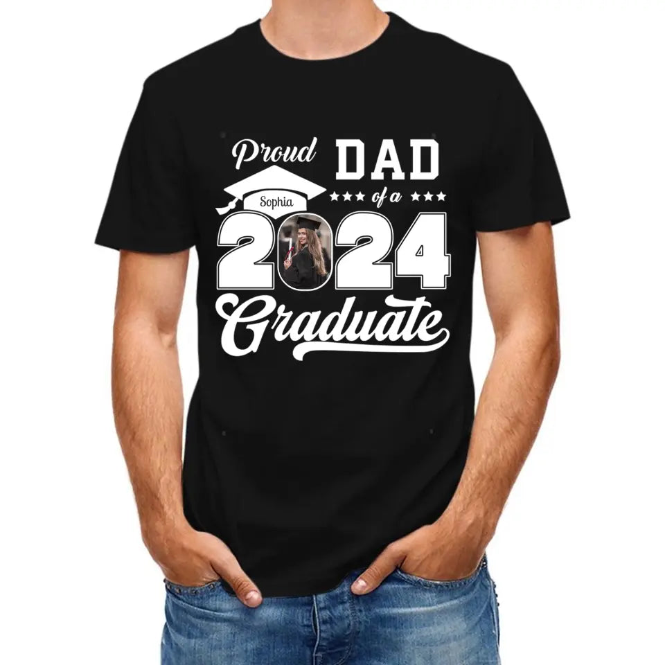 Personalized Graduation 2024 ShirtsProud Family Graduate 2024 GraduatePictureand Photo Class Of 2024 SeniorFamily Shirt copy