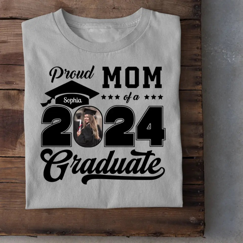 Personalized Graduation 2024 ShirtsProud Family Graduate 2024 GraduatePictureand Photo Class Of 2024 SeniorFamily Shirt copy
