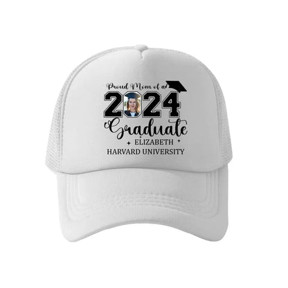 Personalized Proud Mom Dad Of A 2024 Graduate Baseball Cap - Custom Photo