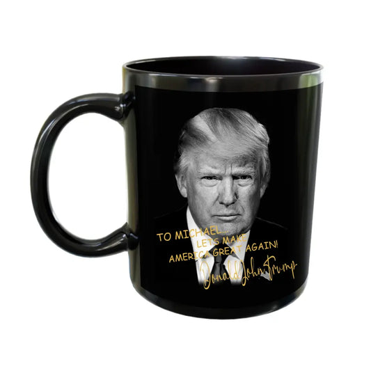 President Donald Trump Autographed Black Mug