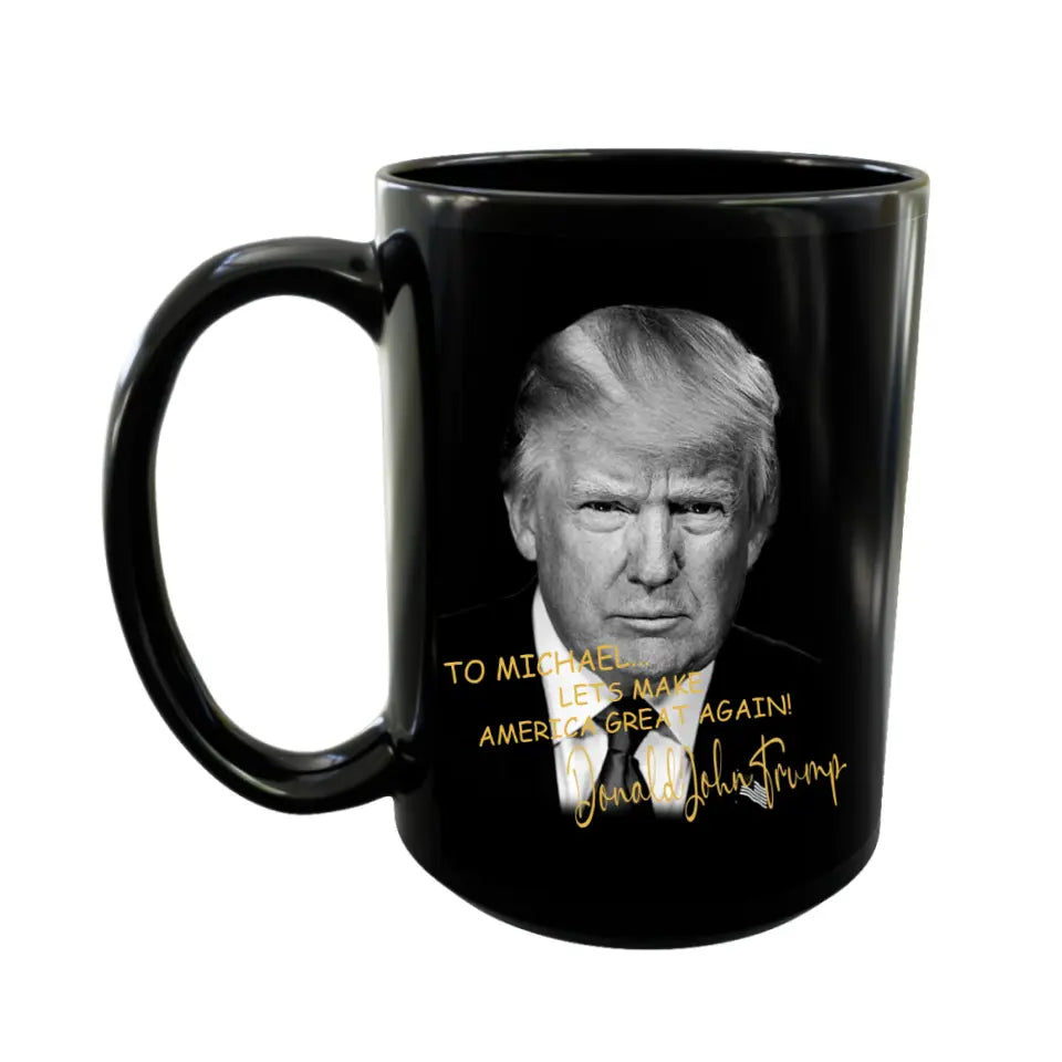 President Donald Trump Autographed Black Mug