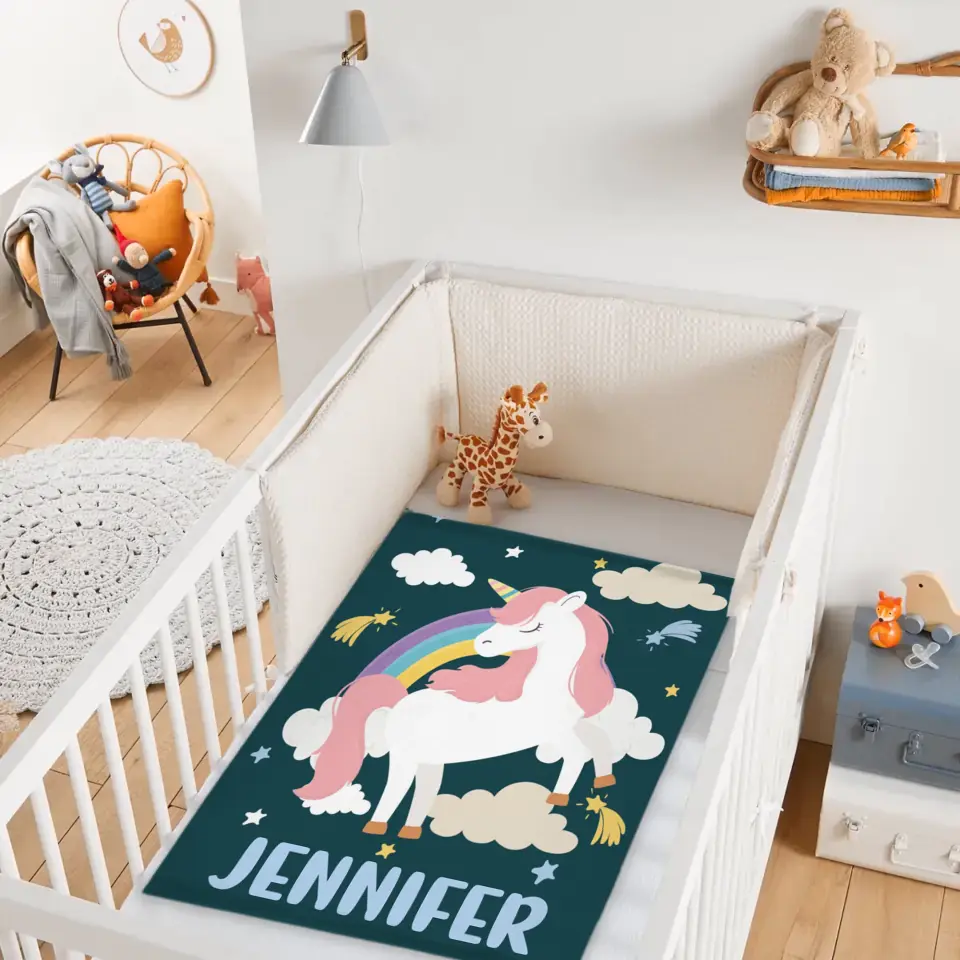 Magical Unicorn – Name Customized Blanket Gift for Kids