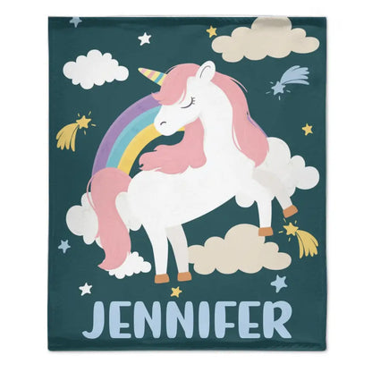 Magical Unicorn – Name Customized Blanket Gift for Kids