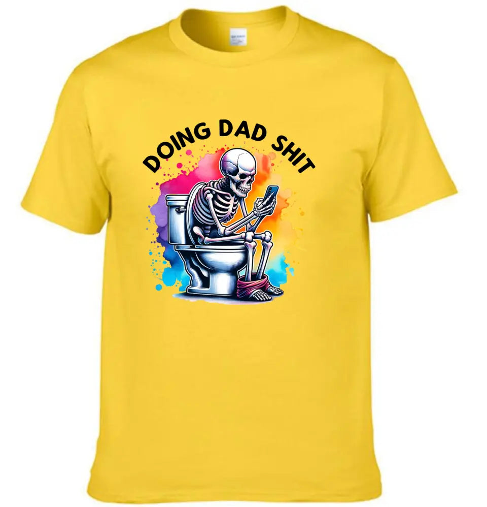 Funny Skeleton Toilet Sublimation Design, Trendy Father's Day T-Shirt