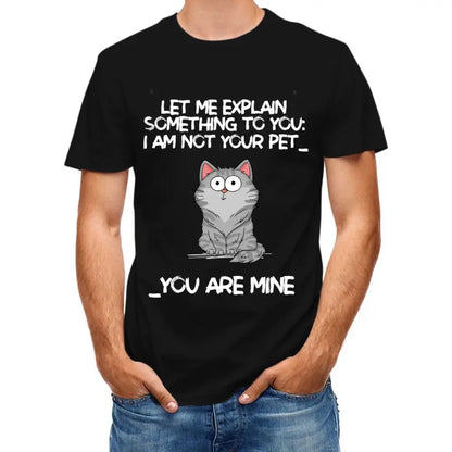 I‘m Not Your Pet Funny Expression Cat Personalized Shirt