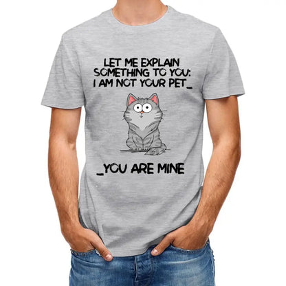 I‘m Not Your Pet Funny Expression Cat Personalized Shirt