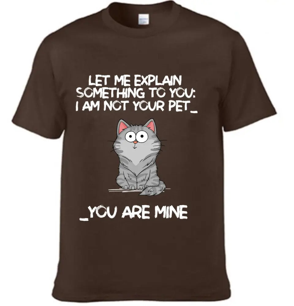 I‘m Not Your Pet Funny Expression Cat Personalized Shirt