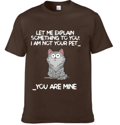 I‘m Not Your Pet Funny Expression Cat Personalized Shirt