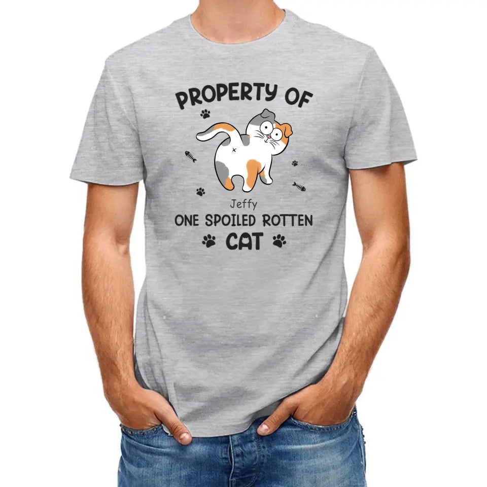 Spoiled Rotten Cats - Cat Personalized Custom T-shirt - Gift For Pet Owners, Pet Lovers