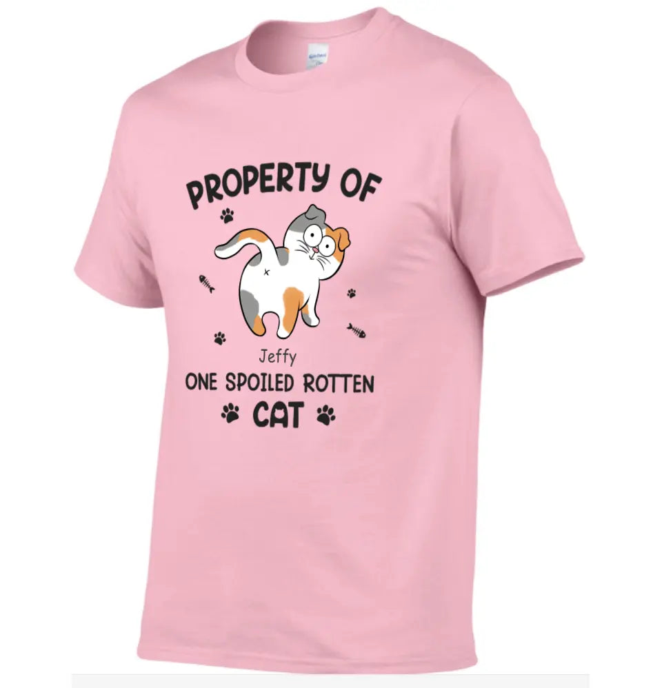 Spoiled Rotten Cats - Cat Personalized Custom T-shirt - Gift For Pet Owners, Pet Lovers