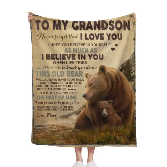 I Believe In You - Brown Bear Blanket