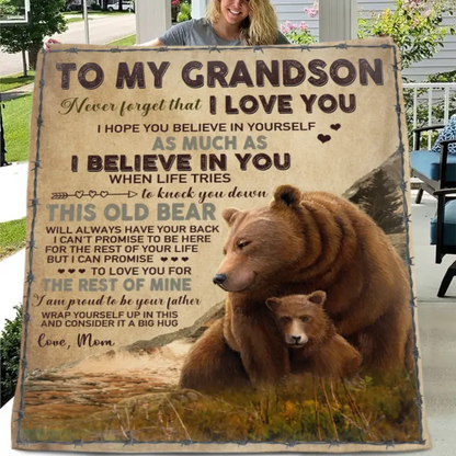 I Believe In You - Brown Bear Blanket