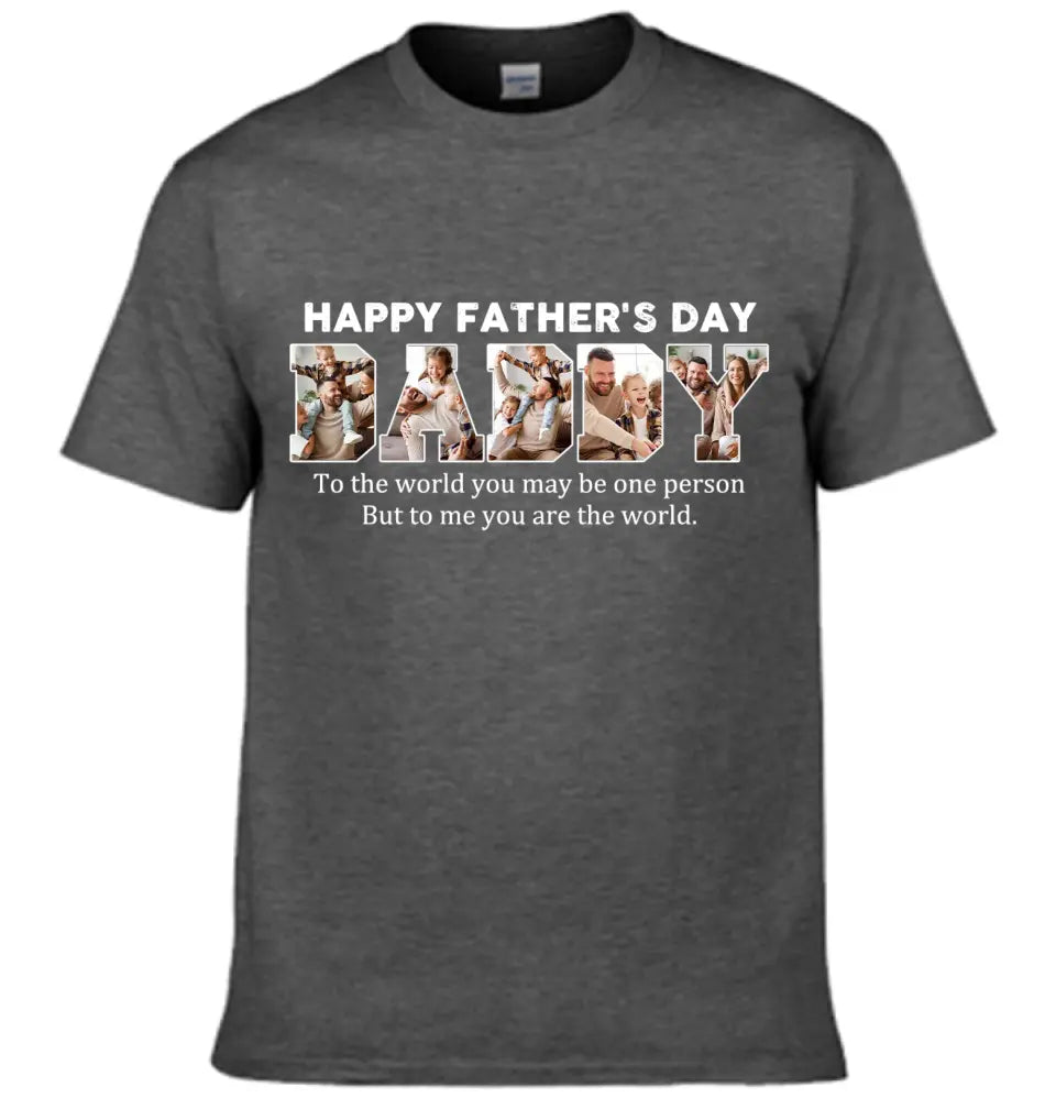Customize DADDY Photo T-shirt, Happy Father’s Day