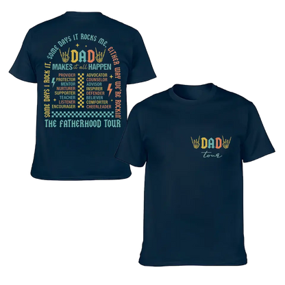 Fatherhood Tour T-Shirt, Sometimes I Rock It Sometimes It Rocks Me