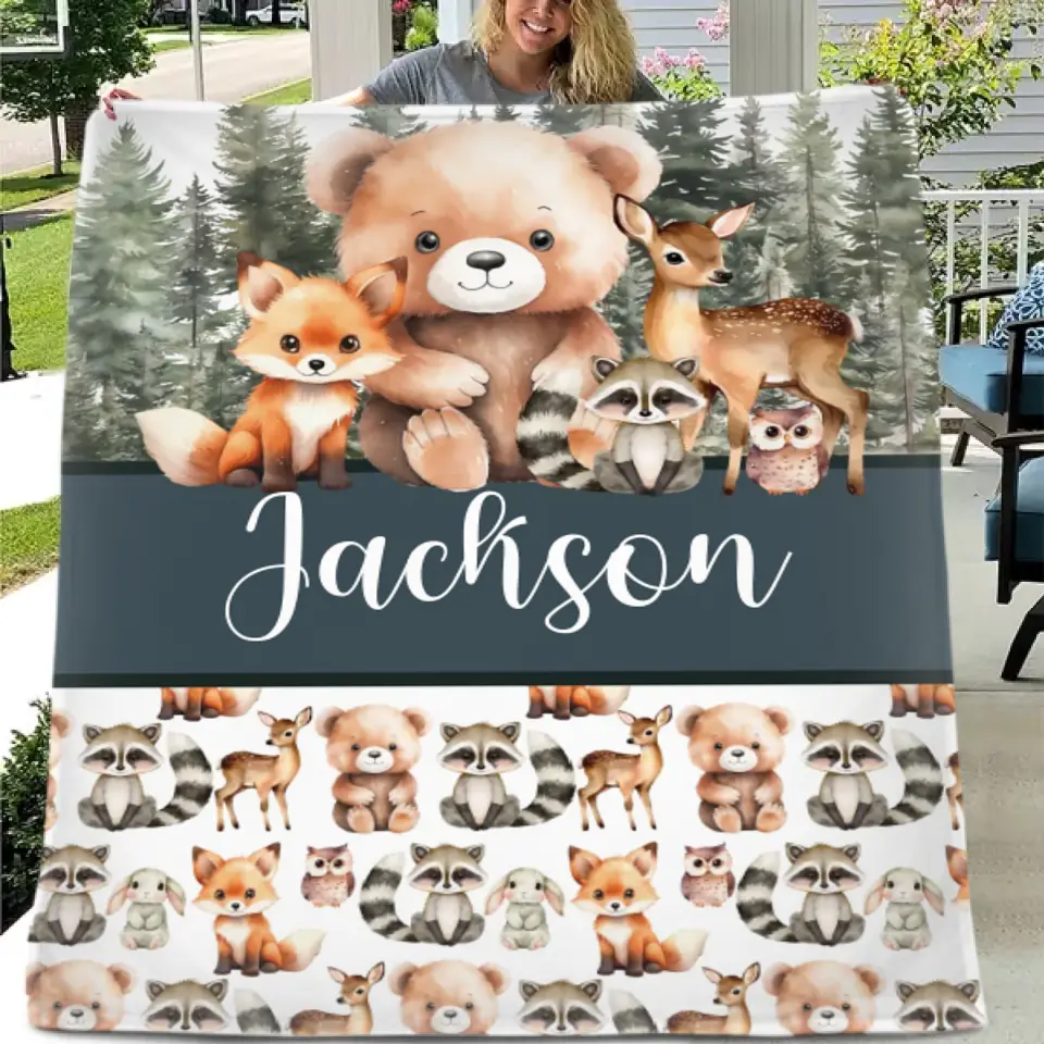 Customized Baby Blanket With Name - Customized Baby Gift For Newborn