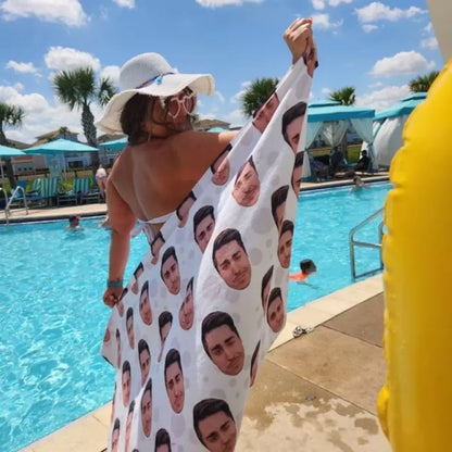 Customized Beach Towels, Personalized Funny Pool Towels With Photos, Gifts For Good Friends