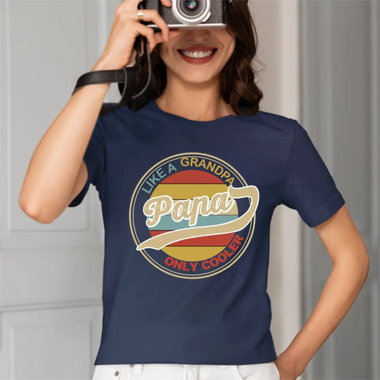 Cool Dad T-Shirt, Cooler for Dad Like Grandpa, Gift for Dad